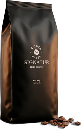 Sort pose med Kaldea Signatur, hele bønner, 1000 g